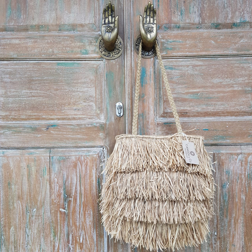 Straw fringe bag new arrivals