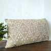 Embroided Boho Motif On Soft Cotton Cushion With Fringe