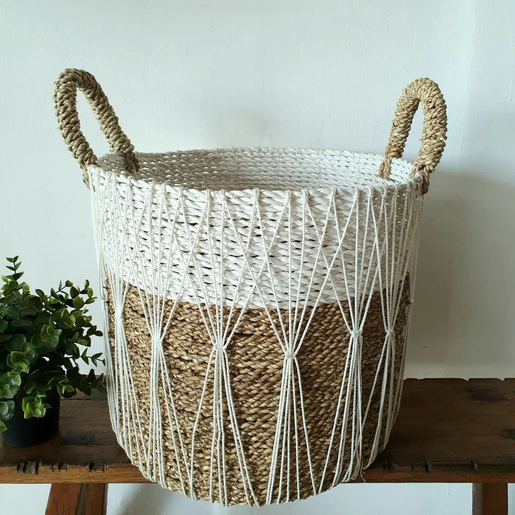 Mac Set 3 Raffia & Straw Grass Basket Set Canggu & Co