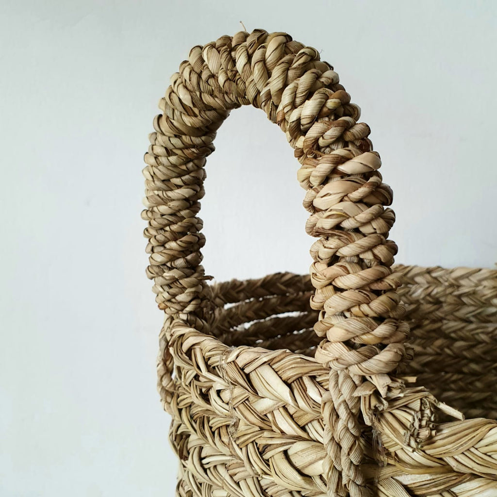 Woven Natural Straw Grass Basket Set Canggu & Co