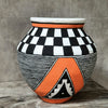 Large Tribal Pattern Terracotta Pot