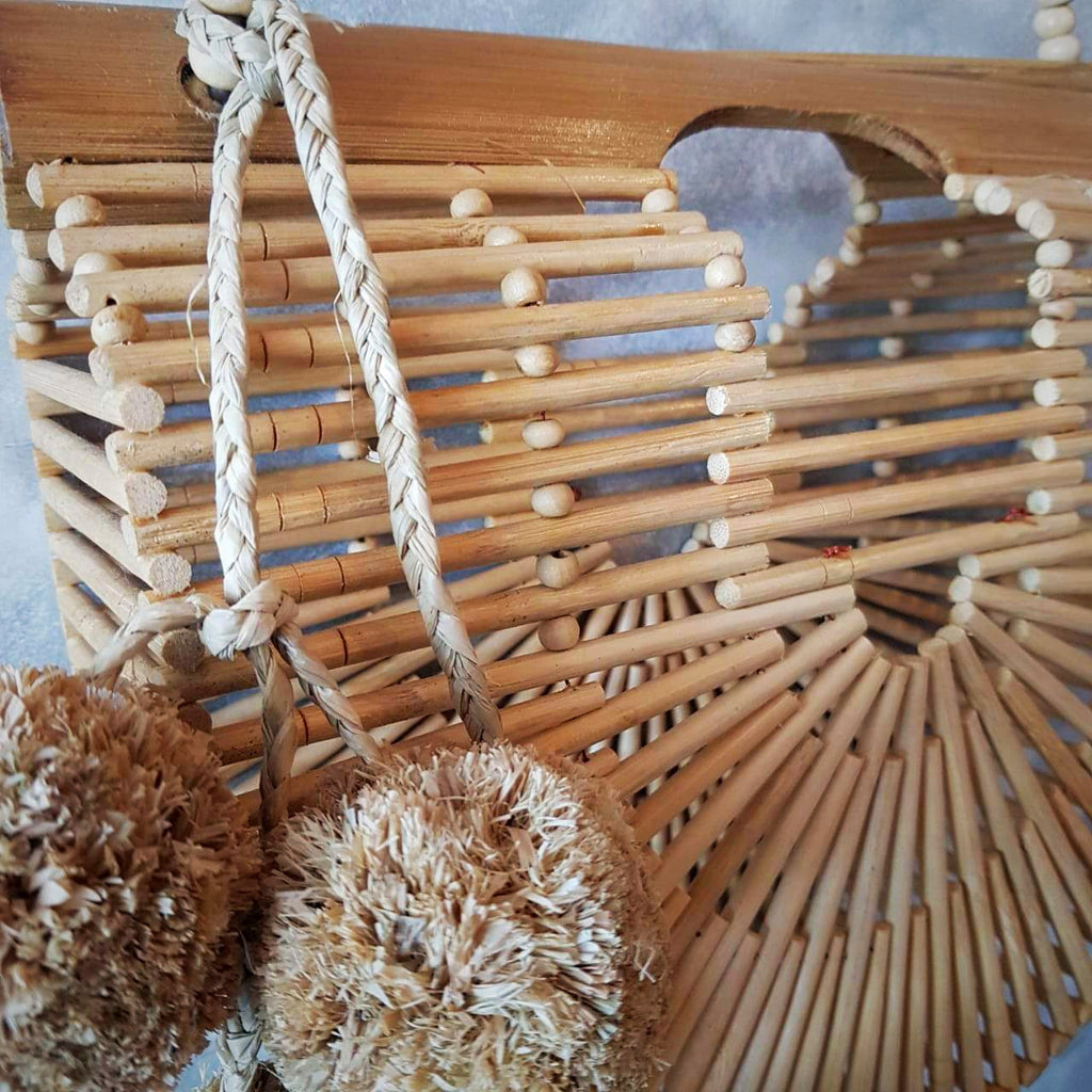 Wooden bamboo bag outlet