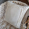 Black Linen Cotton Cushion With Cowrie Shells