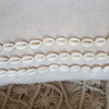 Black Linen Cotton Cushion With Cowrie Shells