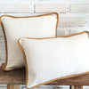 New Plain Cotton Cushion with Edge (Mustard)