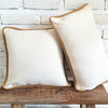 New Plain Cotton Cushion with Edge (Mustard)