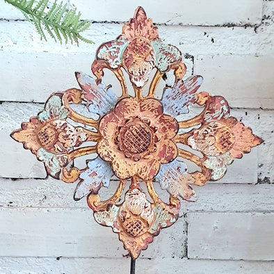 Wooden Carved Flower With Stand