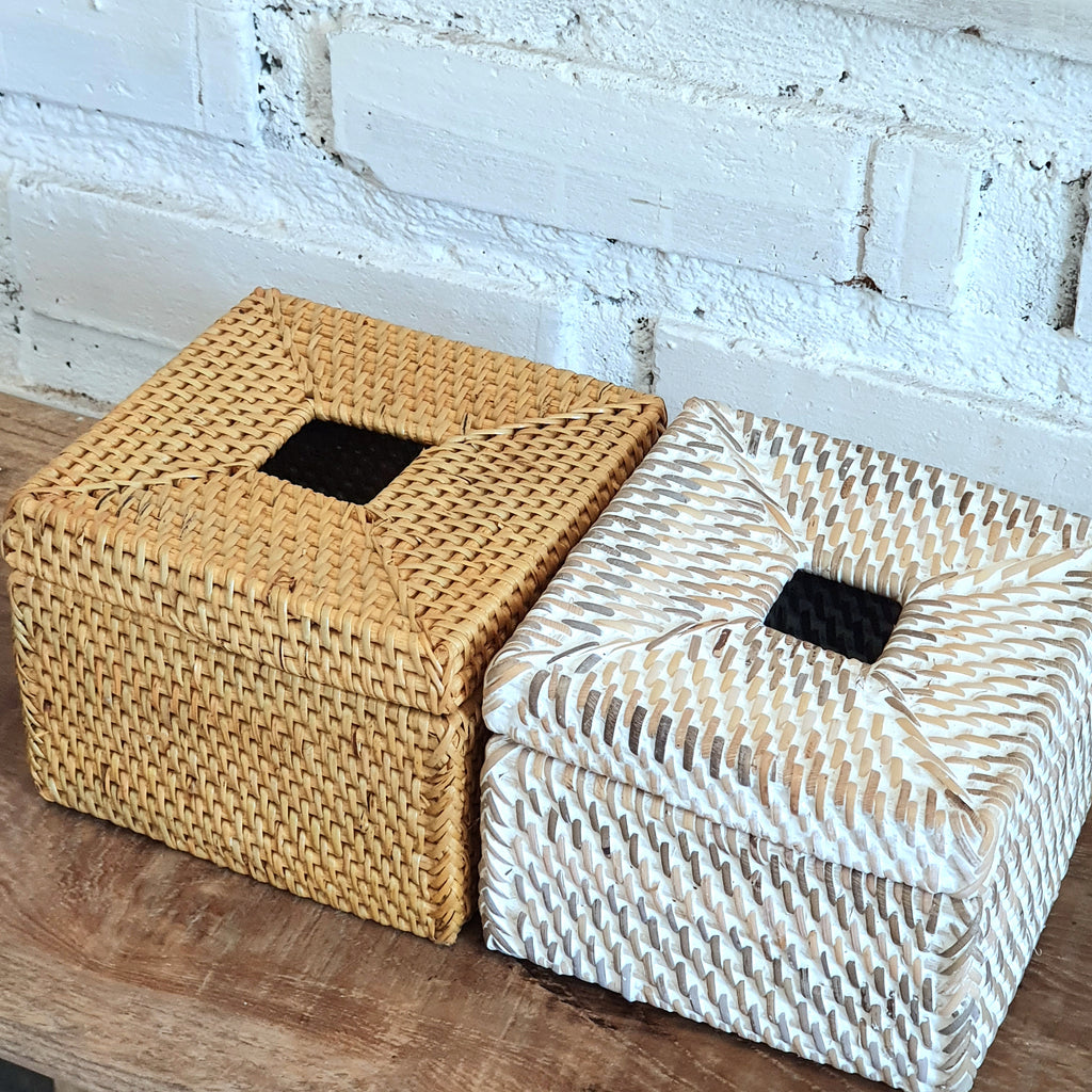 Square Tissue Box Rattan (W) – Canggu & Co