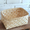 Rectangle Natural Color Bamboo Basket Set