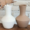 White & Brown Pottery Vase