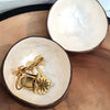 Coconut Bowl Decor With Shell Coating
