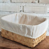 Rectangle Natural Color Bamboo Basket Set