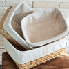 Rectangle Natural Color Bamboo Basket Set