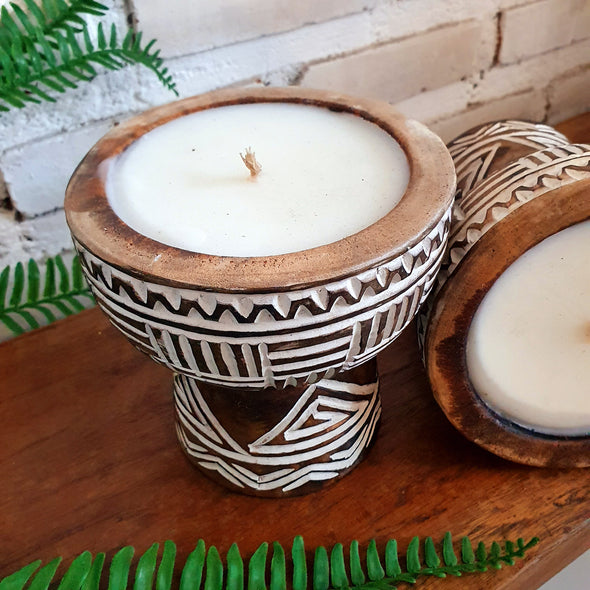 Jimbe Wooden Candles