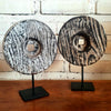 Round Wooden Decor With Stand