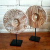 Round Wooden Decor With Stand