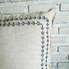 Modern Arrow Stitch Pattern Linen Cushion