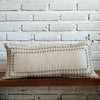 Modern Arrow Stitch Pattern Linen Cushion