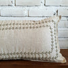 Modern Arrow Stitch Pattern Linen Cushion