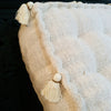 Natural Raw Cotton Pouff With Tassels (Square)