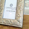 Aluminium Carved Flowers Photo Frame Set