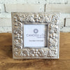 Aluminium Carved Flowers Photo Frame Set