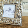 Aluminium Carved Flowers Photo Frame Set