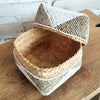 Bead & Shell Bamboo Square Boxes