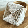 Bead & Shell Bamboo Square Boxes