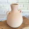 Elegant Vase with Rounded Body and Dual Handles