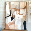 Abstract Painting with Wooden Frame