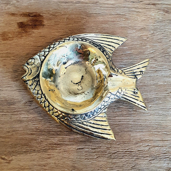 Brass Ashtray Fish