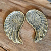 Brass Decorative Plate Featuring Wings Motif