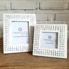 Aluminium Carved Dotty Photo Frame Set