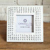 Aluminium Carved Dotty Photo Frame Set