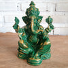 Plain & Antique Ganesha Resin Statue Decor Small