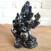 Plain & Antique Ganesha Resin Statue Decor Small