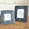 Aluminium Carved Dotty Photo Frame Set