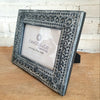 Aluminium Carved Flowers2 Photo Frame Set