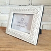 Aluminium Carved Flowers2 Photo Frame Set