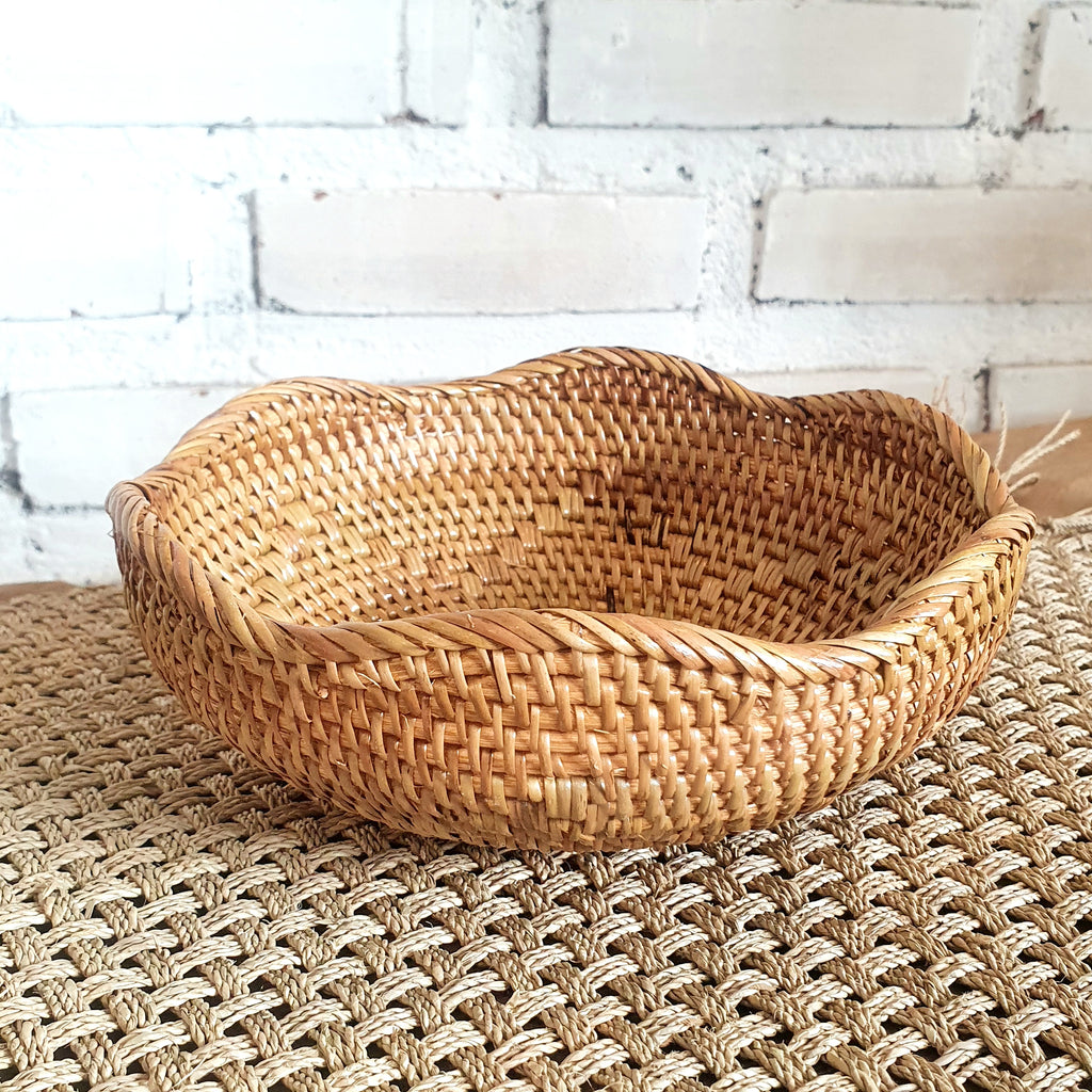 Natural Flower Rattan Bowl – Canggu & Co