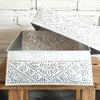 Balinese Aluminium Square Box Set of 3