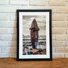 Surfing In The Sea Photo Frame (Black Small)