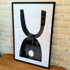 New Black&White Painting In Frame (Black Large)