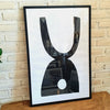 New Black&White Painting In Frame (Black Large)