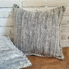 Natural & Black Raw Cotton Mix Calico Cushions