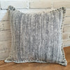 Natural & Black Raw Cotton Mix Calico Cushions