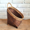 Set 3 Oval Whitewash Bamboo Basket