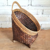 Set 3 Oval Whitewash Bamboo Basket