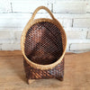 Set 3 Oval Whitewash Bamboo Basket